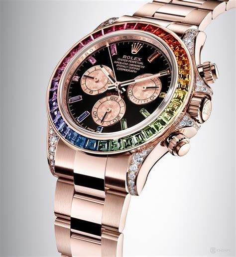 daytona rainbow gold|rolex rainbow daytona 116595.